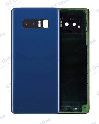 Vitre arrière pour Samsung Galaxy Note 8 (pack service origine, bleu Deepsea)
