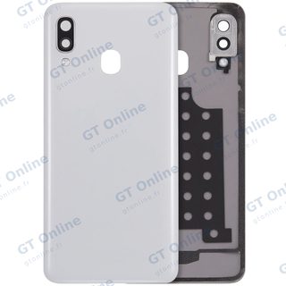 Vitre arrière pour Samsung Galaxy A40 (A405 / 2019) (compatible premium, blanc)