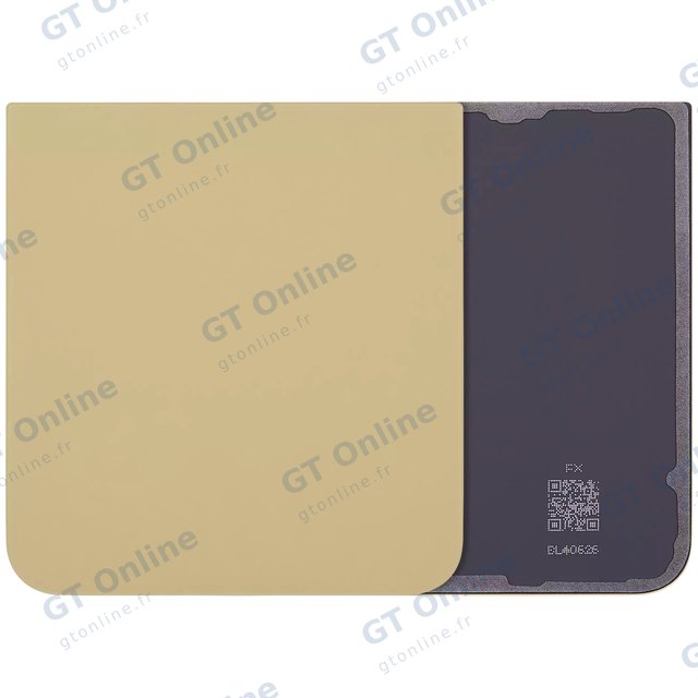 Vitre arrière pour Samsung Galaxy Z Flip 6 5G (compatible premium, jaune)