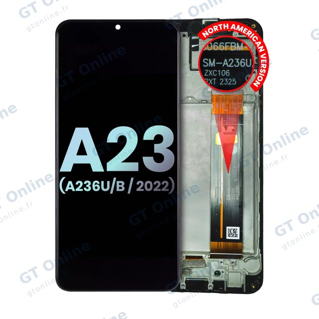 Écran pour Samsung Galaxy A23 5G (A236U/B / 2022) (North American U/B Version, pack service origine, toutes couleurs)