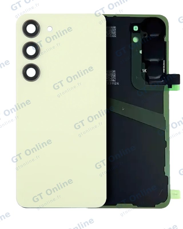 Vitre arrière pour Samsung Galaxy S24 (pack service origine, Amber Yellow)
