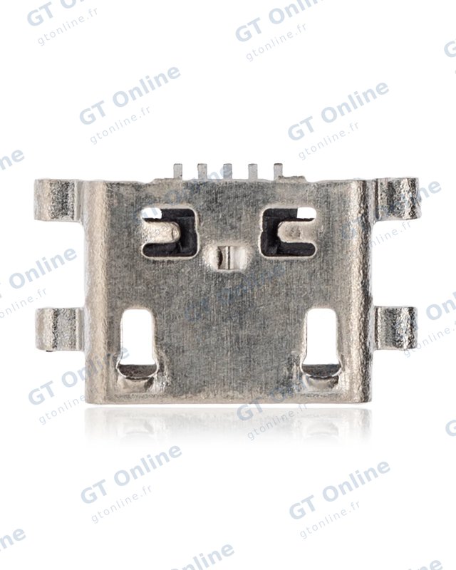 Connecteur de charge à souder — format Micro B, 5 broches, 4 points de fixation (C086)