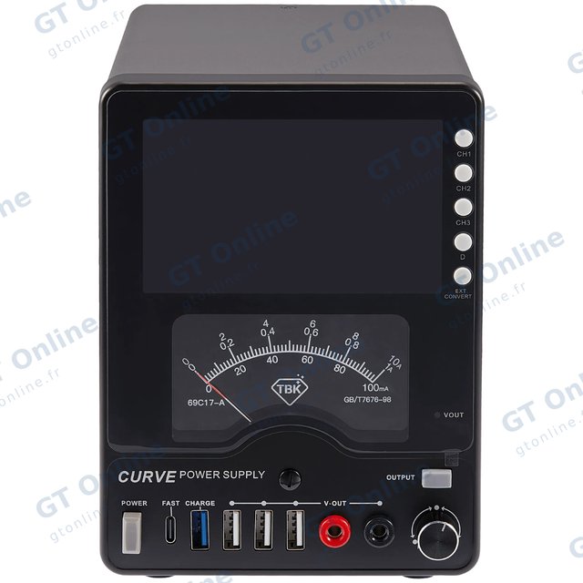 Alimentation stabilisée DC incurvée TBK-218 30 V / 10 A, 300 W (220 V, version UE)