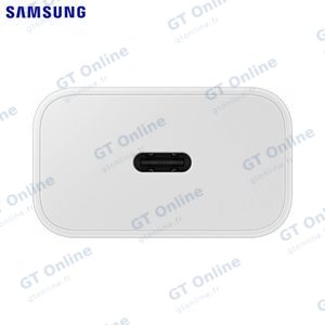 Chargeur Secteur USB-C GaN Samsung PD 25W 3A Fast Wall avec Câble USB-C vers USB-C (1m) EP-T2510XWEGEU Blanc — vue 3