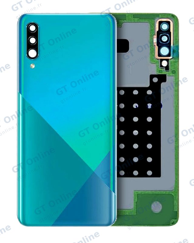 Vitre arrière pour Samsung Galaxy A30S (A307 / 2019) (pack service origine, vert)