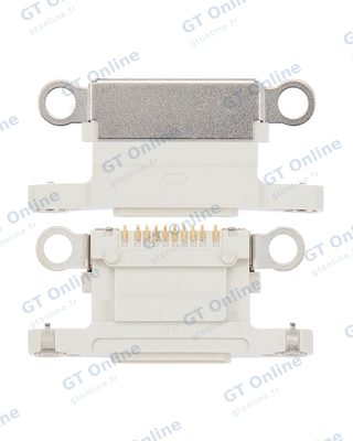 Connecteur de charge nu à souder pour Apple iPhone 13 / 13 Mini (lumière stellaire, lot de 10)