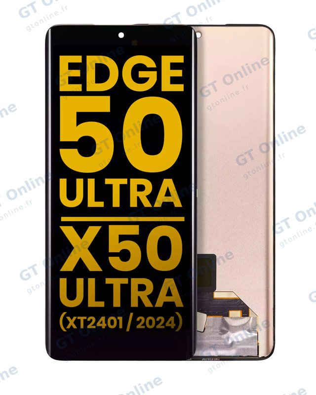 Écran OLED sans châssis pour Motorola Moto Edge 50 Ultra / X50 Ultra (XT2401 / 2024) (reconditionné, toutes couleurs)