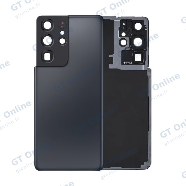 Vitre arrière pour Samsung Galaxy S21 Ultra (pack service origine, Phantom Titanium)