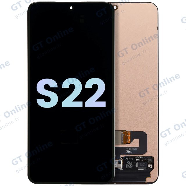 Écran OLED sans châssis pour Samsung Galaxy S22 5G (pack service origine, toutes couleurs)