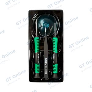 Kit d'Ouverture Baku BK-7289 (Pentalobe 0.8 + Phillips 1.3 + Ventouse + Pince Tweezer) — vue 3