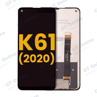Écran LCD sans châssis pour LG K61 (2020) (reconditionné, noir)
