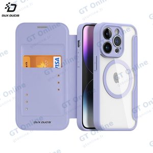 Housse de Protection Skin X Pro Dux Ducis pour Apple iPhone 14 Pro MagSafe Violet Clair — vue 3