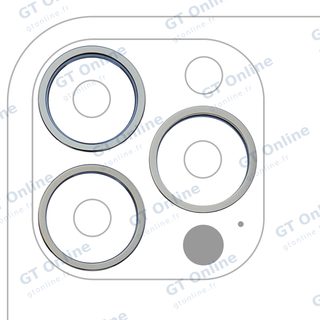 Anneau de contour de caméra arrière pour Apple iPhone 13 Pro / 13 Pro Max (lot de 3, vert alpin, lot de 10)