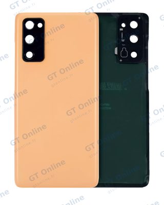 Vitre arrière pour Samsung Galaxy S20 FE (pack service origine, orange Cloud)