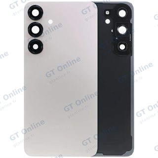 Vitre arrière pour Samsung Galaxy S25 Plus 5G (pack service origine, or rose)