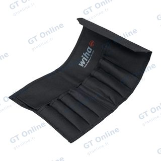 Trousse à outils pliable en toile Wiha à fermeture Velcro