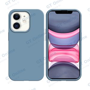 Coque Silicone Compatible pour Apple iPhone 11 (#05) Bleu Acier