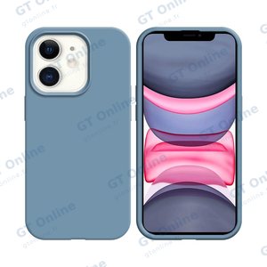 Coque Silicone Compatible pour Apple iPhone 11 (#05) Bleu Acier