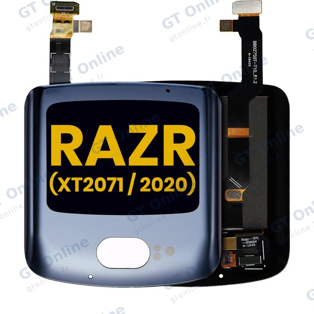 Écran OLED extérieur sans châssis pour Motorola Razr 5G (XT2071 / 2020) (reconditionné, toutes couleurs)