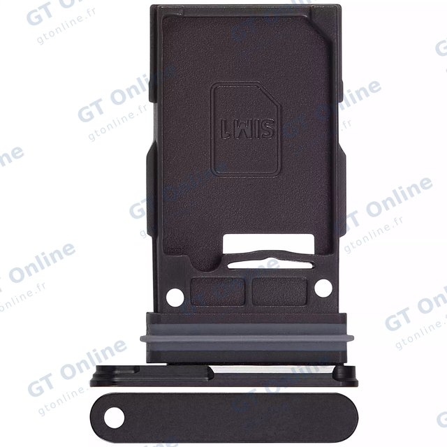 Tiroir simple SIM pour Samsung Galaxy S24 5G / S24 Plus 5G (Onyx Black)