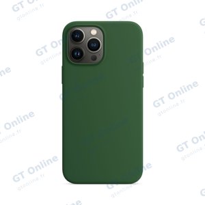 Coque Silicone Compatible pour Apple iPhone 13 Pro Max (#52) Vert Foncé
