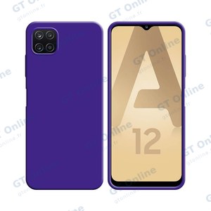 Coque Silicone Compatible pour Samsung Galaxy A12 A125/Galaxy M12 M127 (#7) Mauve