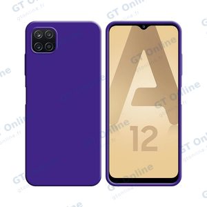 Coque Silicone Compatible pour Samsung Galaxy A12 A125/Galaxy M12 M127 (#7) Mauve