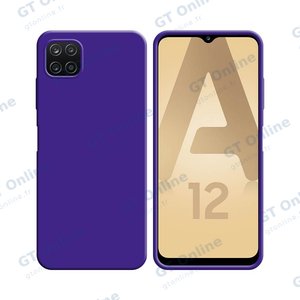 Coque Silicone Compatible pour Samsung Galaxy A12 A125/Galaxy M12 M127 (#7) Mauve