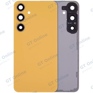 Vitre arrière pour Samsung Galaxy S24 Plus 5G (sans logo, compatible premium, Sandstone Orange)