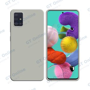 Coque Silicone Compatible pour Samsung Galaxy A51 A515 (#9) Blanc
