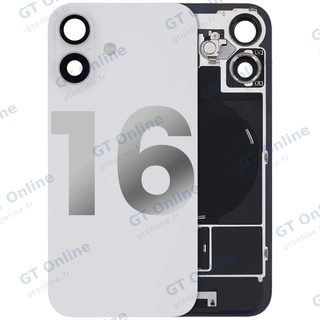 Vitre arrière pour Apple iPhone 16 (origine d'occasion — grade B, blanc)