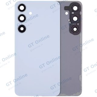 Vitre arrière pour Samsung Galaxy S24 Plus 5G (sans logo, compatible premium, Sapphire Blue)