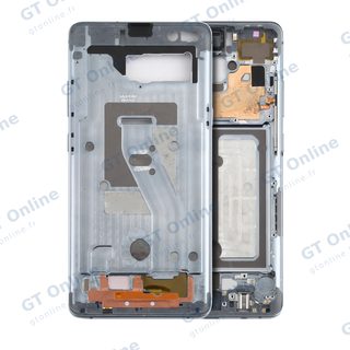 Châssis pour Samsung Galaxy S10 (avec petits composants, blanc Prism) — réf. 107082085967