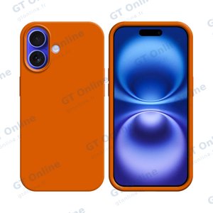 Coque Silicone Compatible pour Apple iPhone 16 Plus (#13) Orange