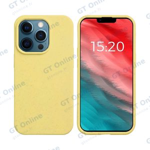 Coque Bambou Biodégradable PROTECT pour Apple iPhone 12 Pro Max (#2) Jaune