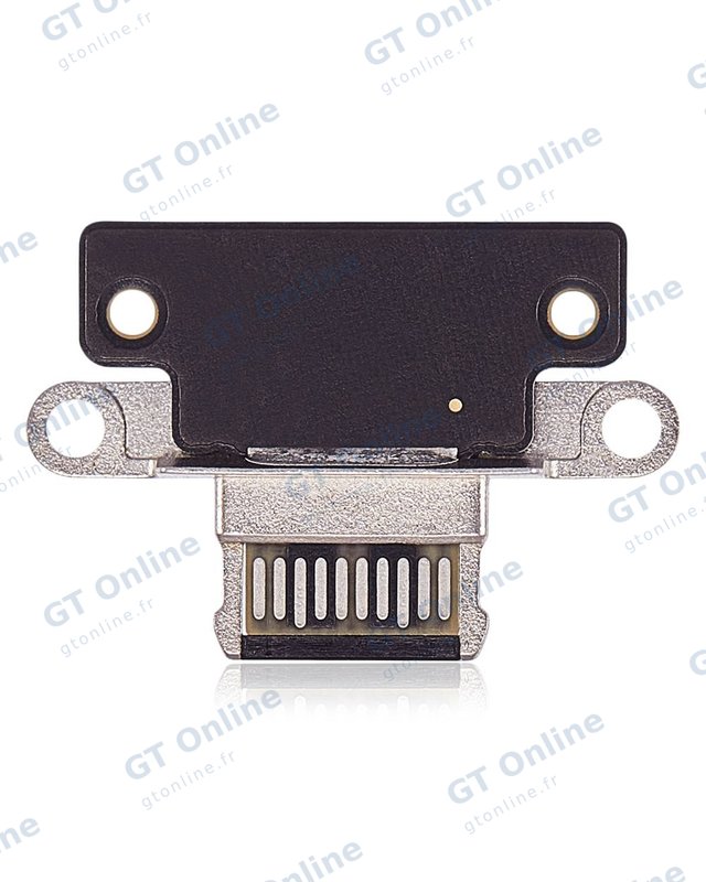 Connecteur de charge nu à souder pour Apple iPad Pro 11" (2018 / 2020 / 2021 / 2022) / Pro 12.9" (2018 / 2020 / 2021 / 2022) (soudure requise, gris sidéral, lot de 10)