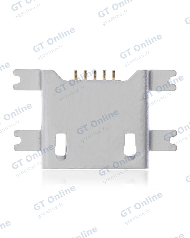 Connecteur de charge à souder — format Micro B, 5 broches, 4 points de fixation (C122)