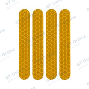 Stickers Réfléchissants pour Cache Axe de Roue Segway-Ninebot Kickscooter MAX G30/Kickscooter MAX G30LE (Max-29) Jaune