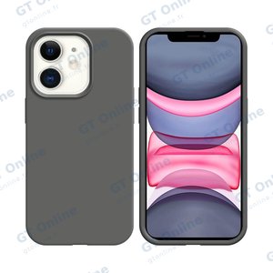 Coque Silicone Compatible pour Apple iPhone 11 (#34) Gris Foncé