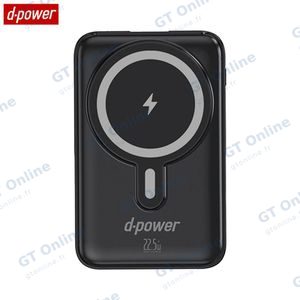 Batterie Externe Power Bank sans Fil Magnétique d-power avec Câbles USB-C + Lightning + Micro USB + USB-A P8285