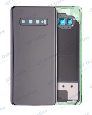 Vitre arrière pour Samsung Galaxy S10 Plus (pack service origine, noir Prism)