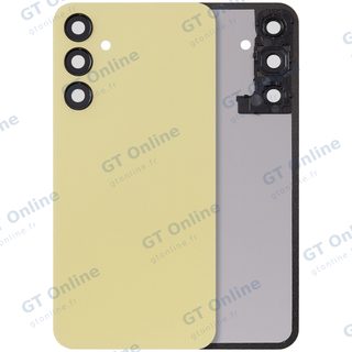 Vitre arrière pour Samsung Galaxy A25 5G (A256 / 2023) (sans logo, compatible, jaune Personality)