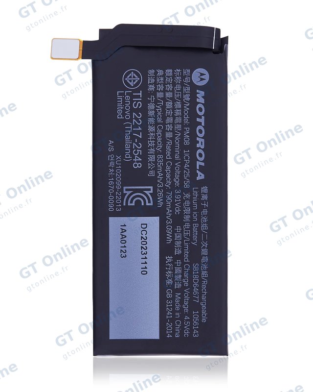Batterie pour Motorola Replacement Battery (Secondary )For Motorola Razr Plus / Razr 40 ultra (XT2321 / 2023) (Genuine OEM) (PM08)