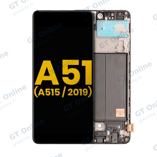 Écran OLED avec châssis pour Samsung Galaxy A51 4G (A515 / 2019) (reconditionné, toutes couleurs)