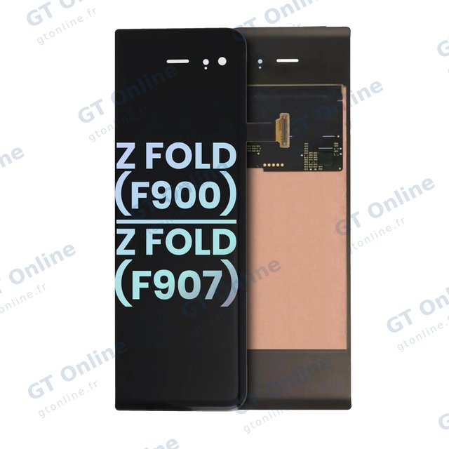 Écran OLED extérieur sans châssis pour Samsung Galaxy Z Fold 4G (F900) / Z Fold 5G (F907) (pack service origine, All Color)