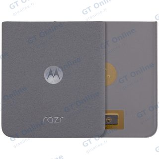 Vitre arrière pour Motorola Razr / Razr 50 (XT2453 / 2024) (premium, Koala Grey)