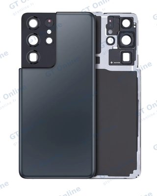 Vitre arrière pour Samsung Galaxy S21 Ultra (pack service origine, bleu marine Phantom)