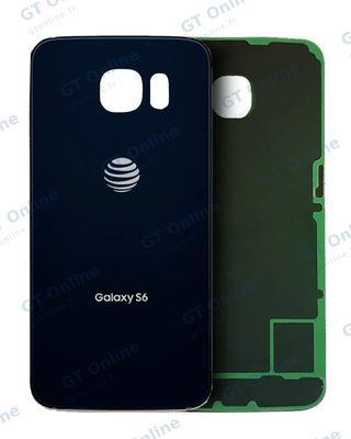 Vitre arrière pour Samsung Galaxy S6 (AT&T Logo, origine d'occasion — grade A, Black Sapphire)