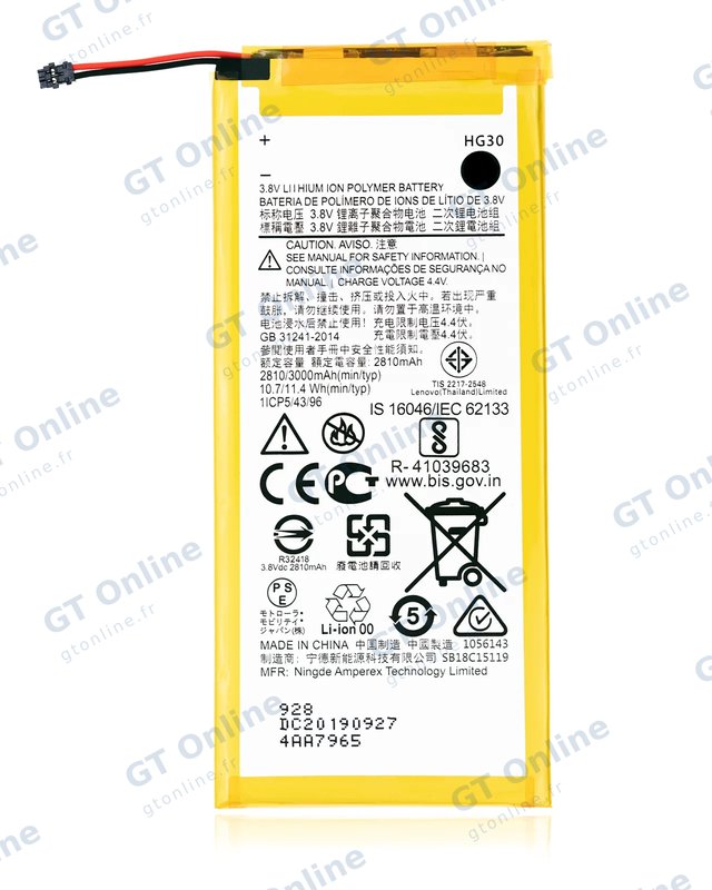 Batterie pour Motorola Moto G6 (XT1925 / 2018) / G5S Plus (XT1806 / 2017) (HG30)