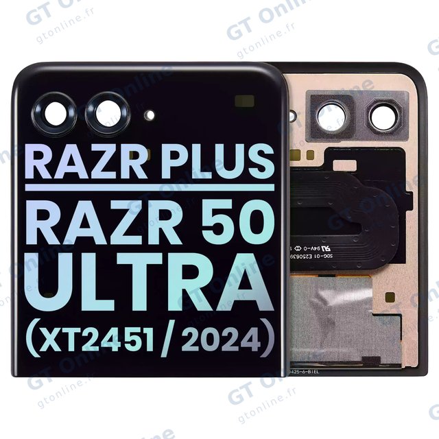 Écran OLED extérieur pour Motorola Razr Plus / Razr 50 Ultra (XT2451 / 2024) / Razr Plus 2025 (XT2557 / 2025) (origine, toutes couleurs)